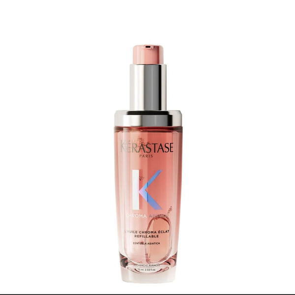 Kérastase Chroma Absolu - L'Huile Chroma Éclat Rechargeable - Recharge avec Bouteille